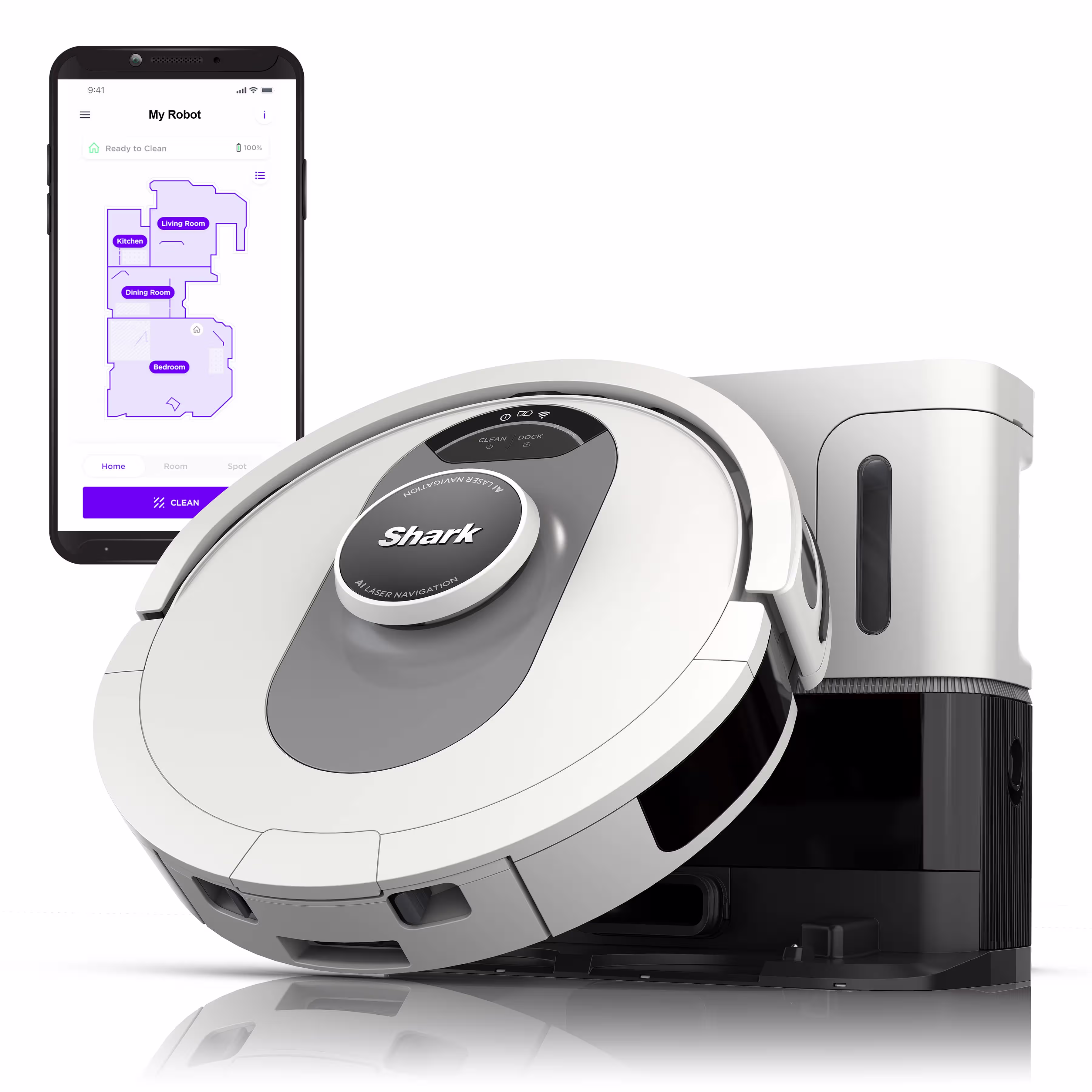 Shark AI Ultra Robot Vacuum AV2511AE Matrix Clean LiDAR 60-Day Dock