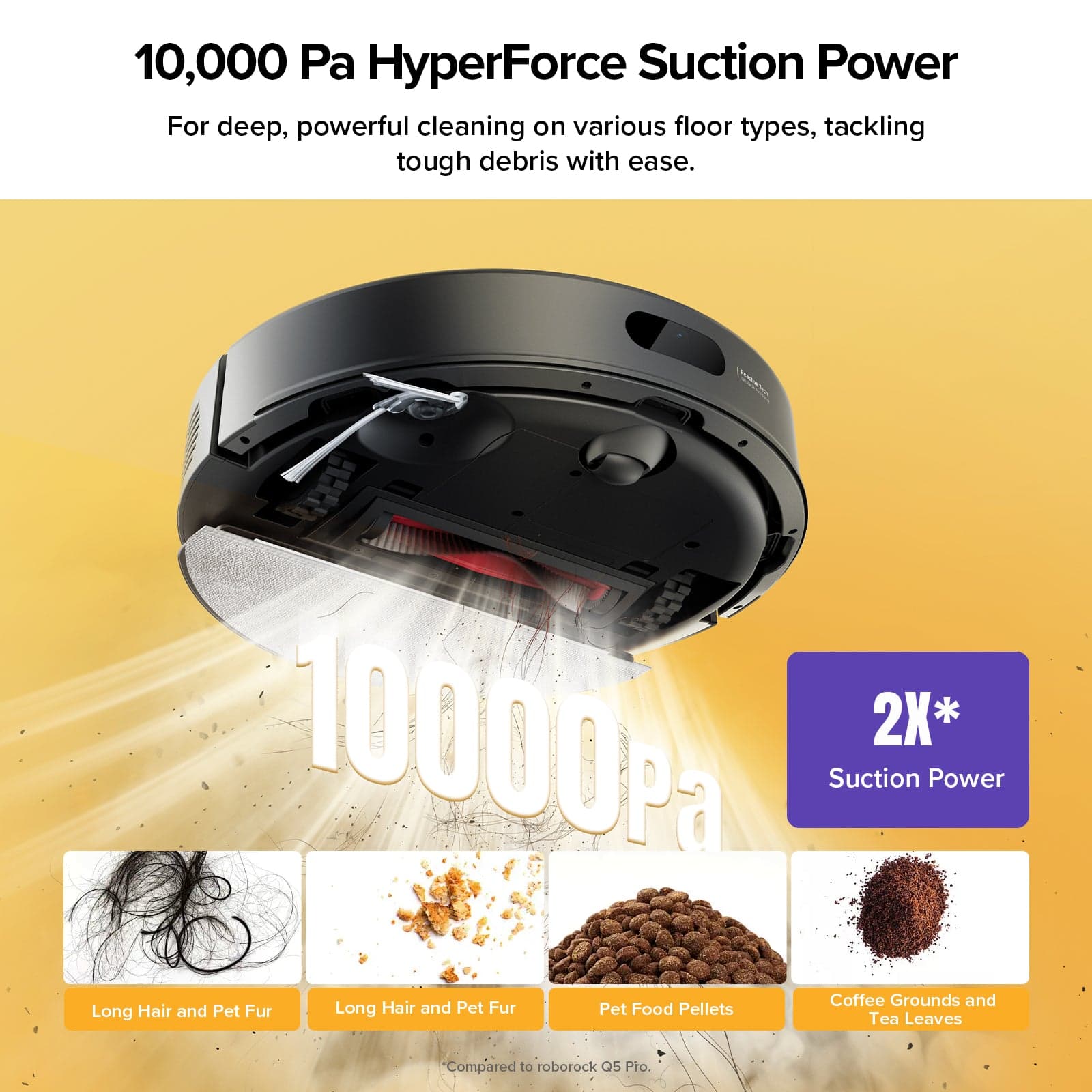 Roborock Q7 M5+ Robot Vacuum and Mop with Self-Empty Dock, LiDAR