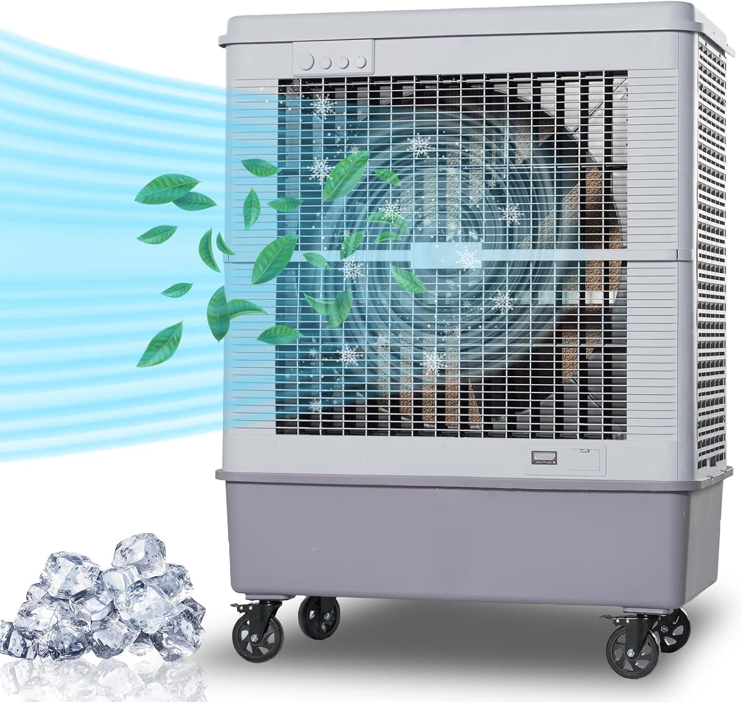 YougetTech 59-Inch Swamp Cooler, 12000 CFM, 42.3 Gallon Tank